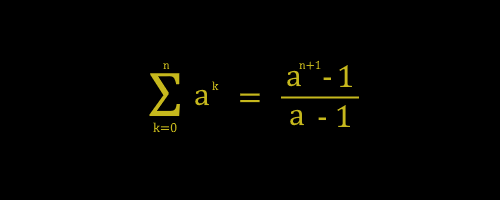 sum of finite geometric series